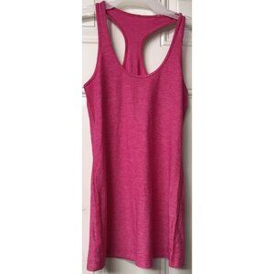 Lululemon Cool Racerback Tank Reversible Heathered Paris Pink Size 8 no tag